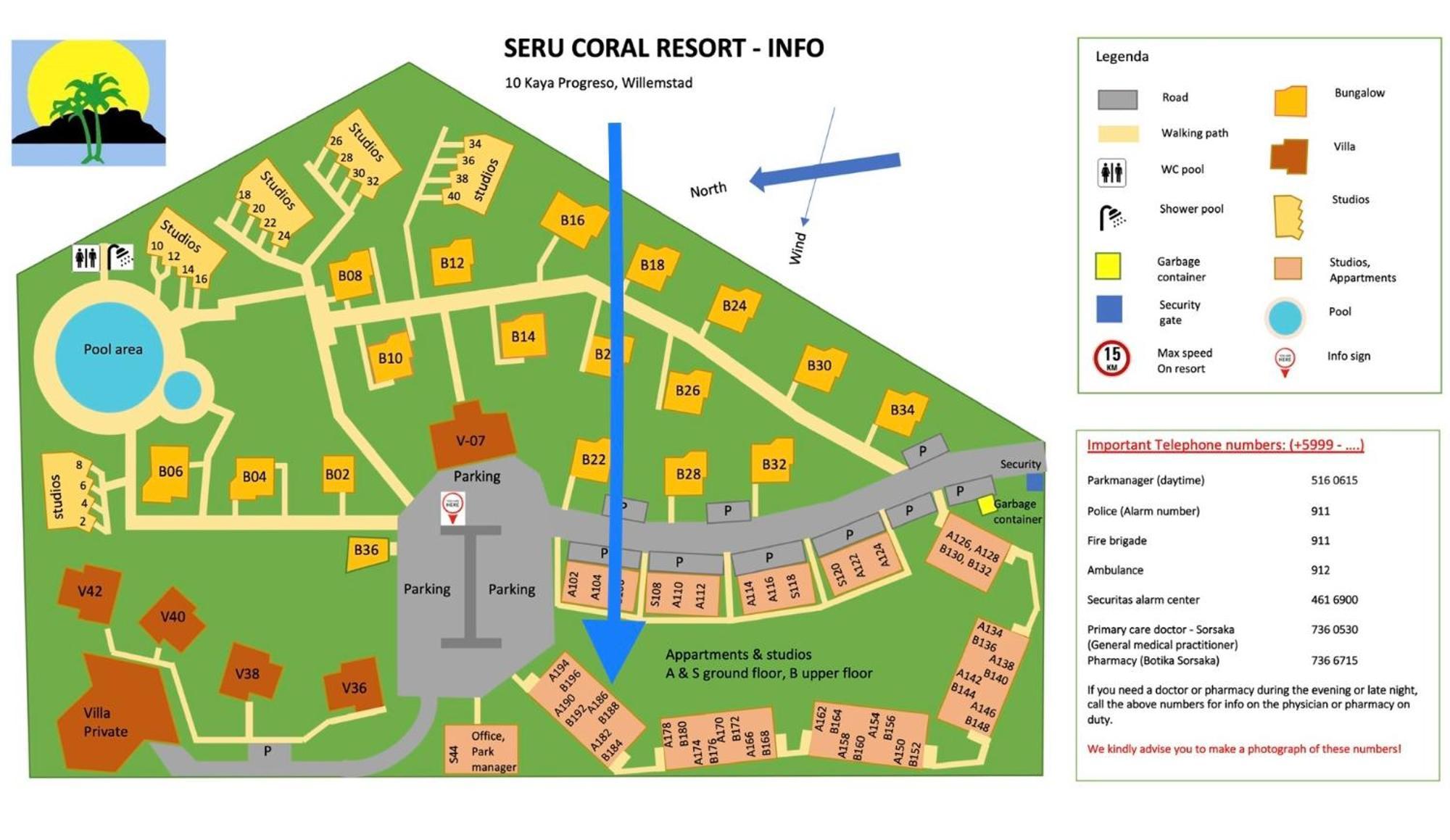 Kas Di Bami A-186 Op Seru Coral Resort - Ruim Appartement Met Groot Zwembad En Tropische Tuin Виллемстад Экстерьер фото